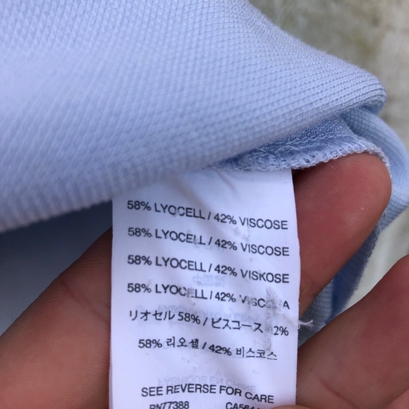 J. Crew | blue lightweight oversized shirt - Picture 5 of 5